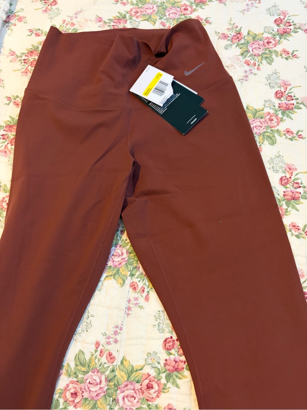 Nike Kids Rust Brown Performance Leggings